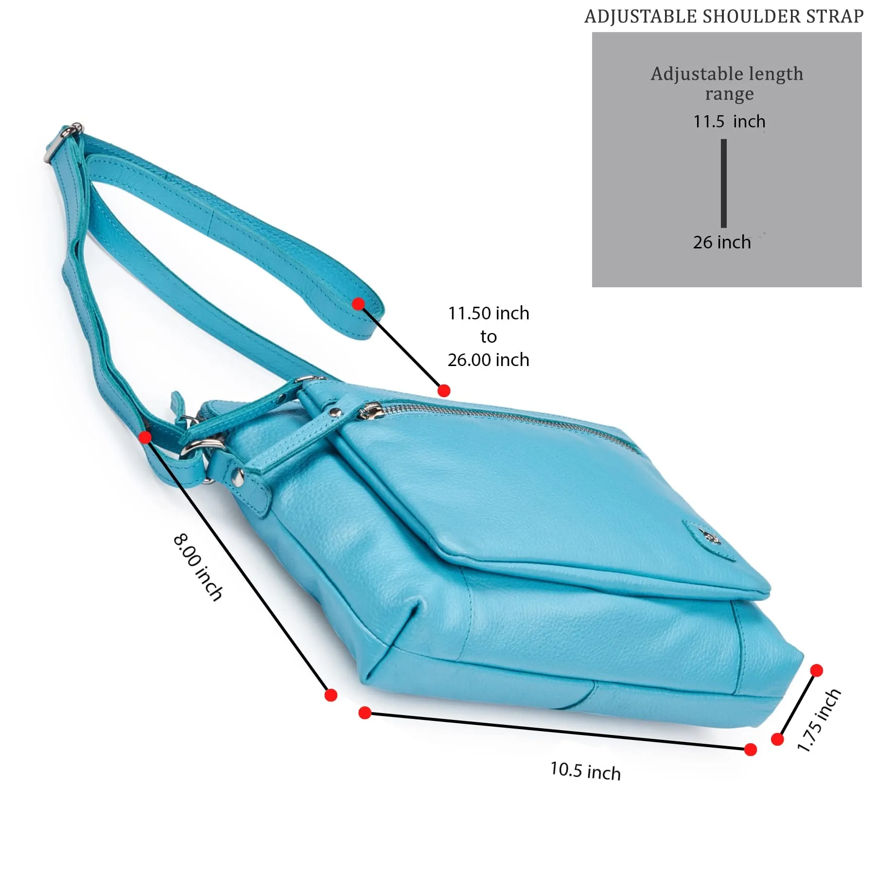 Accessories Small Soft Pebbled Real Leather Crossbody Handbags Purses Triple Zip Premium Sling Crossover Shoulder Bag for Women Gift (Cognac Nappa)