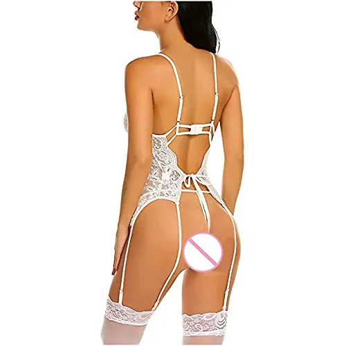 AMhomely Sexy Lingerie for Women Naughty Erotic Outfits Women Elegant Sexy Lingerie Lace Gauze Underwear Bodysuit Suit Slutty Underwears Nightwear Sets for Ladies