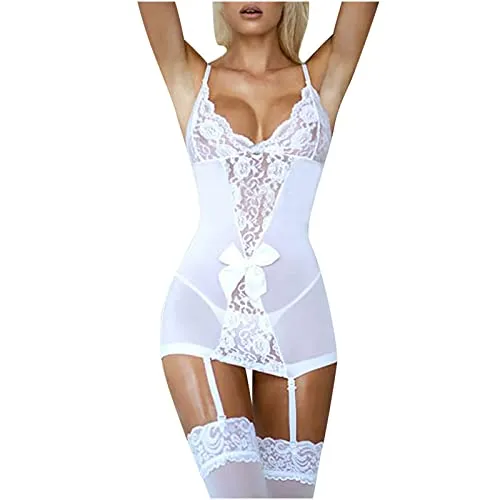 AMhomely Sexy Lingerie for Women Naughty Erotic Outfits Women's Sexy Sling Lace Pajamas Sexy Nightdress Sexy Underwear Lingerie Slutty Underwears Nightwear Sets for Ladies