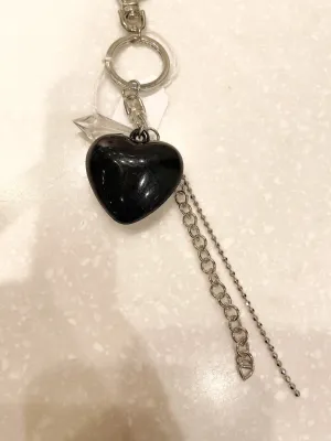 Black Heart Detailed Key Chain