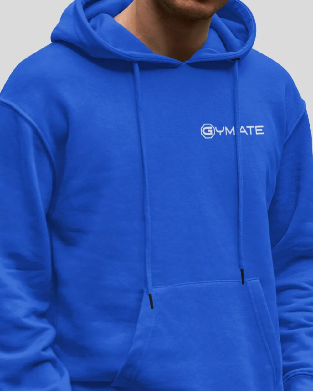 Blue Hoodie Mens ??Gymate Designer Logo [chest]