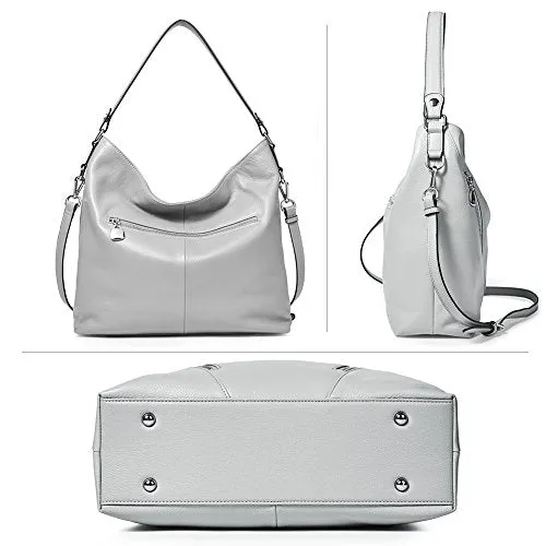 BOSTANTEN Women's Leather Handbags Ladies Tote Shoulder Bag Large Designer Hobo Bag Vintage Crossbady Bags