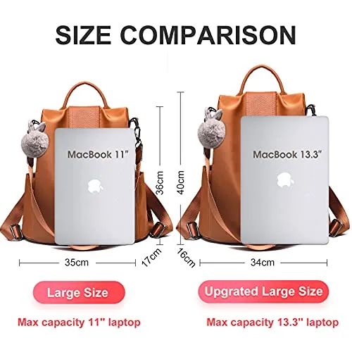 Charmore Women Backpack Ladies Rucksack Waterproof Nylon School bags Anti-theft Dayback Shoulder Bags