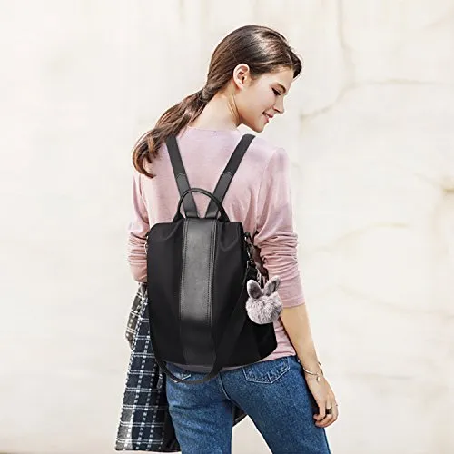 Charmore Women Backpack Ladies Rucksack Waterproof Nylon School bags Anti-theft Dayback Shoulder Bags