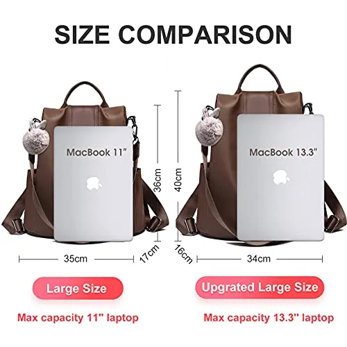 Charmore Women Backpack Ladies Rucksack Waterproof Nylon School bags Anti-theft Dayback Shoulder Bags