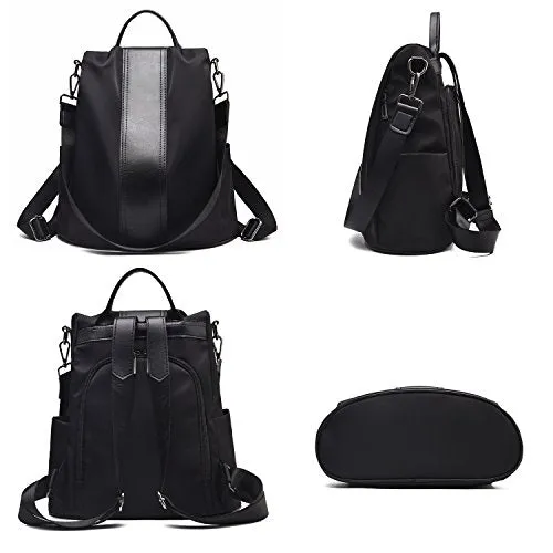 Charmore Women Backpack Ladies Rucksack Waterproof Nylon School bags Anti-theft Dayback Shoulder Bags