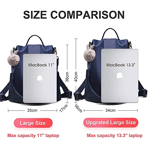 Charmore Women Backpack Ladies Rucksack Waterproof Nylon School bags Anti-theft Dayback Shoulder Bags
