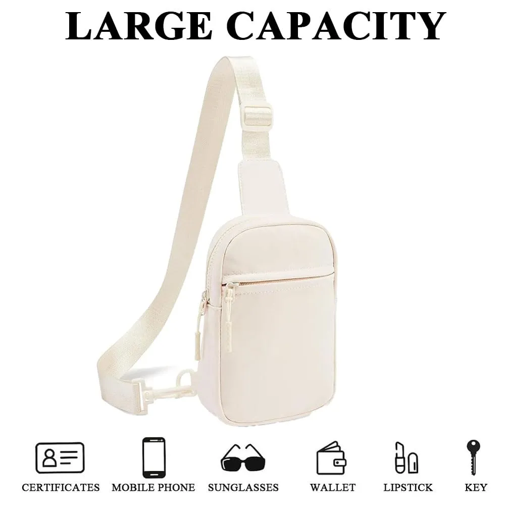 Chest Sling Crossbody Bag for Women, Small Ladies Cross Body Travel Across Body Bag, Girls Small Over Shoulder Crossover Bags, Waterproof Phone Bags Anti-theft Cross Over Bag Mini Backpack