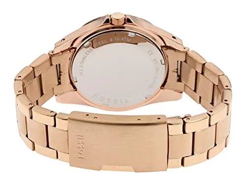 Fossil Women's 38mm Riley Multi-functional Rose Goldtone Dial Watch