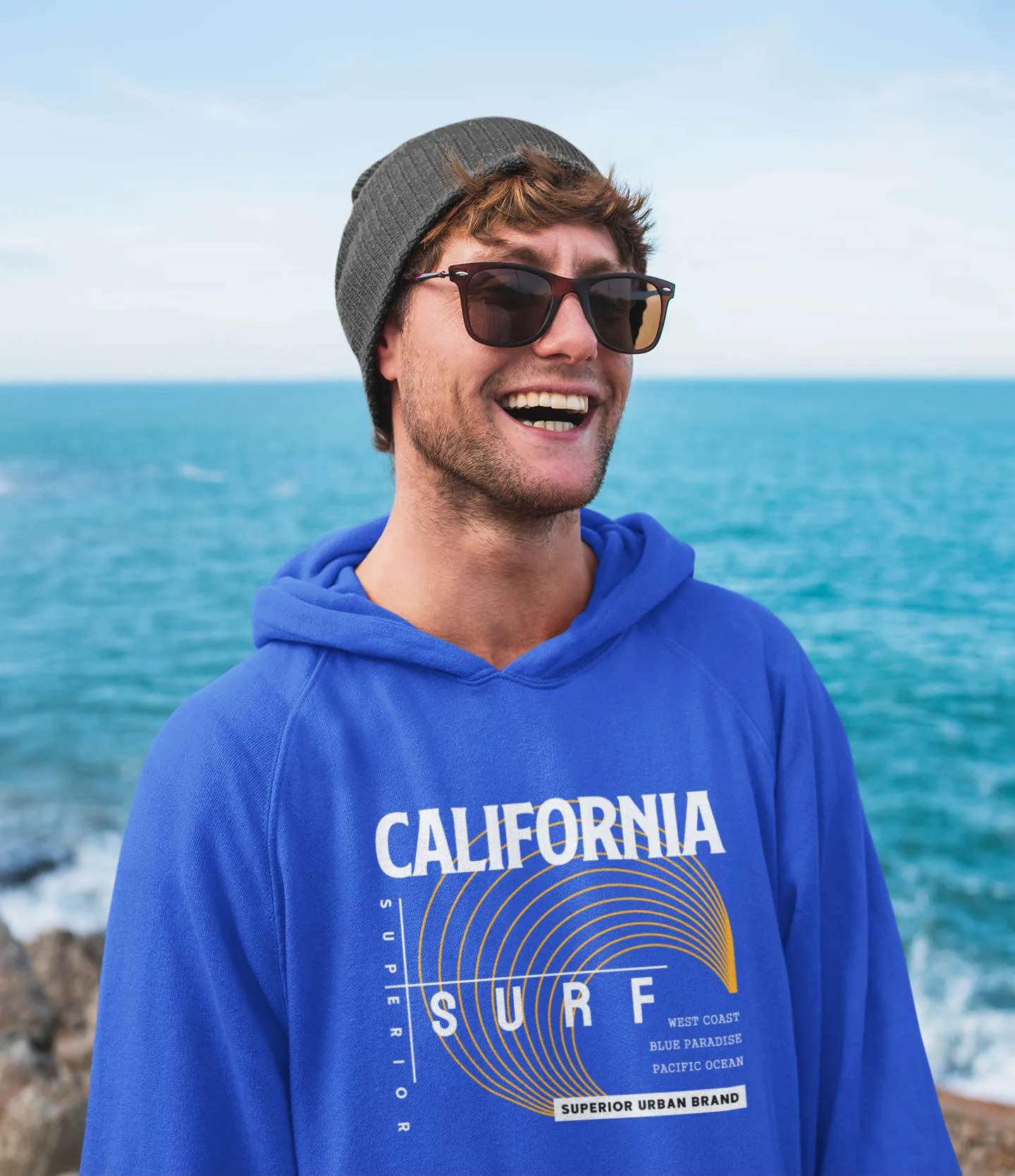 Graphic Gym Hoodies ??California Surf Design
