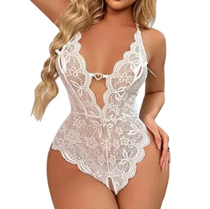 Ladies' Lace See Through Crotch Sexy Pajamas Sexy Lingerie