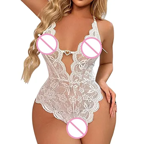 Ladies' Lace See Through Crotch Sexy Pajamas Sexy Lingerie