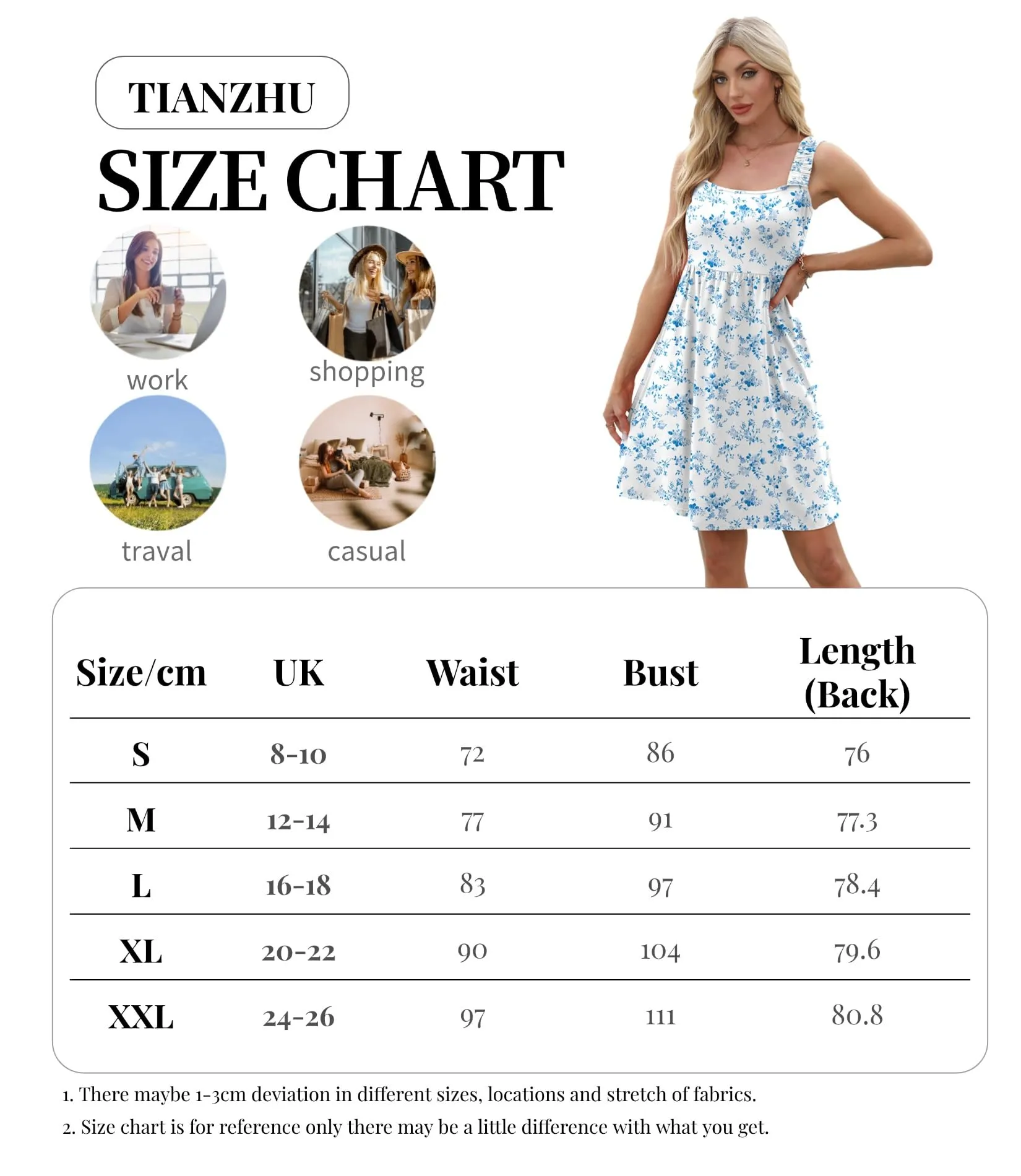 Ladies Summer Dresses Sleeveless Printed Casual Dresses for Women UK Fancy Hawaiian Dress, Green Polka dot, L