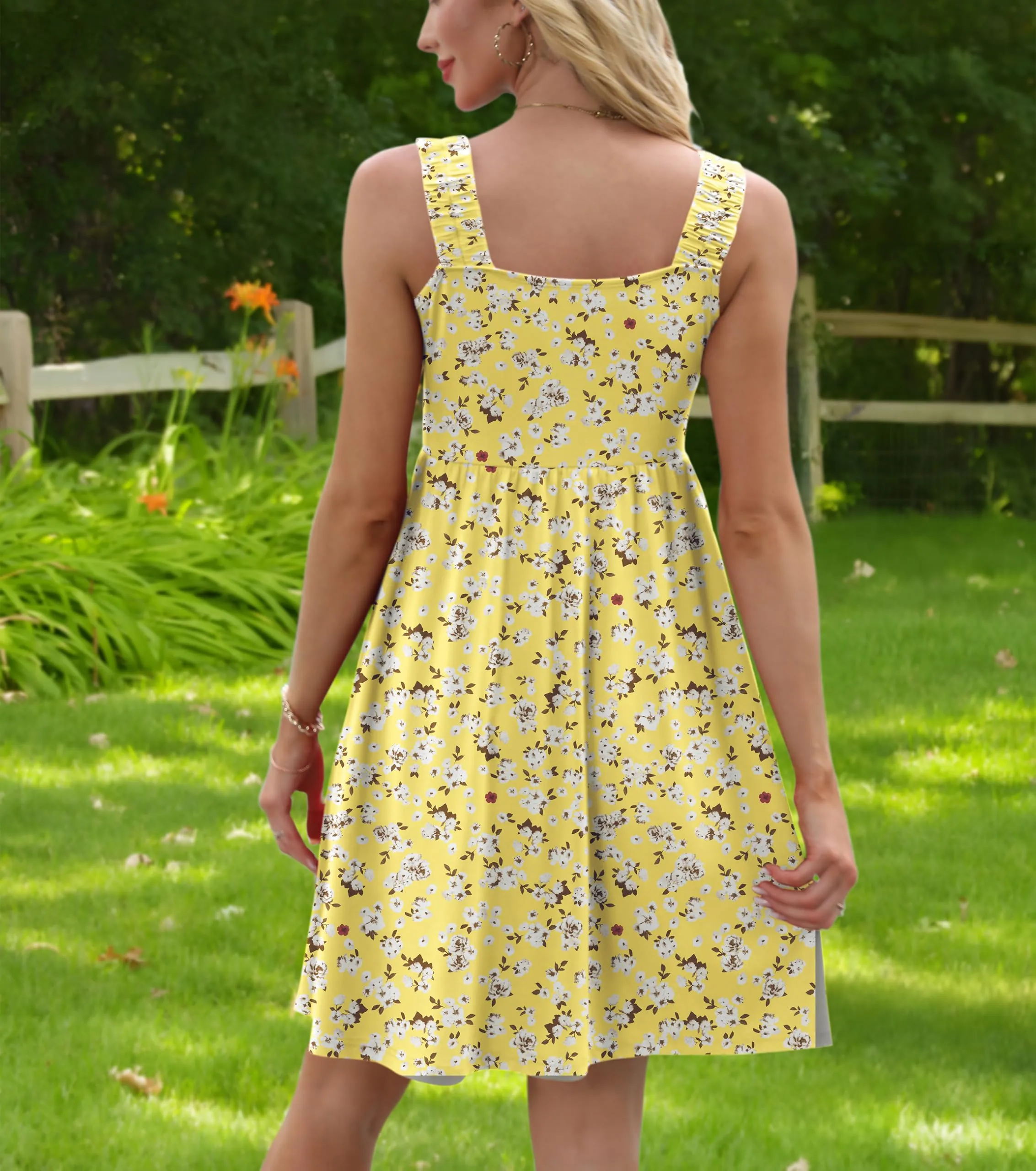 Ladies Summer Dresses Sleeveless Printed Casual Dresses for Women UK Fancy Hawaiian Dress, Green Polka dot, L
