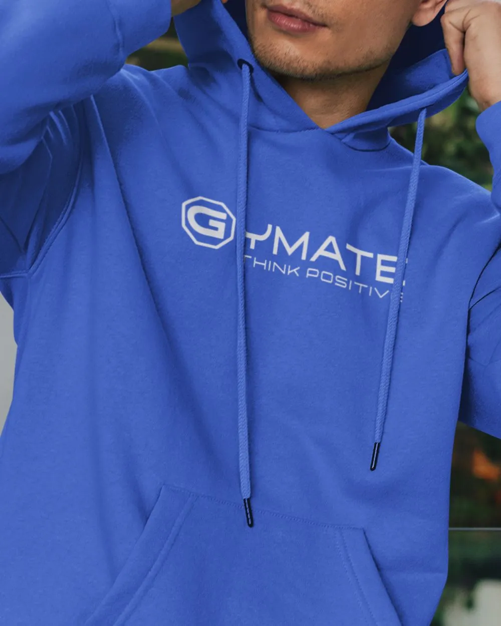 Light Blue Designer Hoodie ??Gymate Think Positive??[ctr/lge]