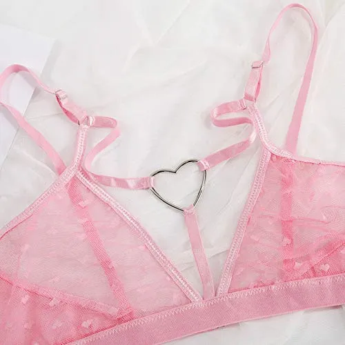 Lingerie Set Love Honey Lingerie Set Long Sleeve Stockings for Women Lingerie Sets for Women UK White Black Bodysuit Women Plus Size Valentines Day Sales Clearance