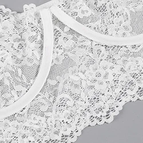 Lingerie Set Love Honey Lingerie Set Long Sleeve Stockings for Women Lingerie Sets for Women UK White Black Bodysuit Women Plus Size Valentines Day Sales Clearance