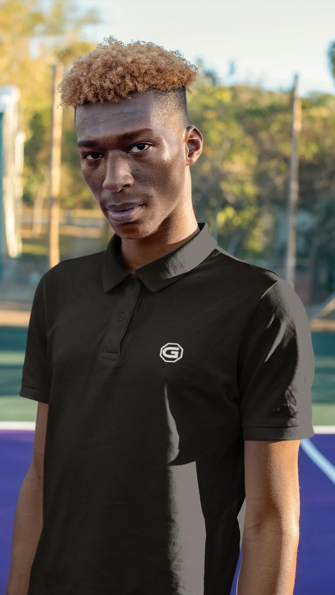 Mens Polo T Shirts   Branded logo [4 colours]