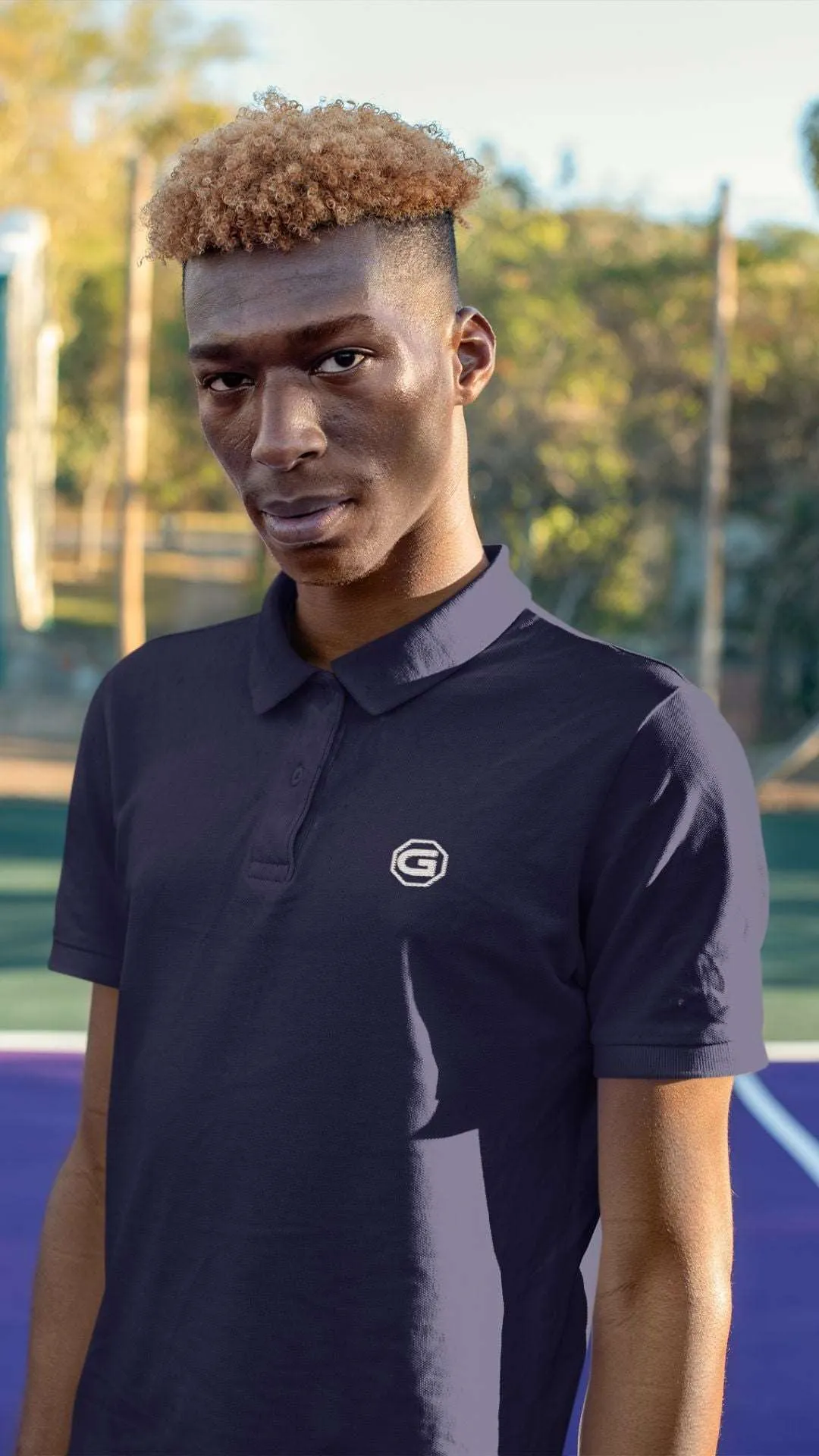 Mens Polo T Shirts   Branded logo [4 colours]