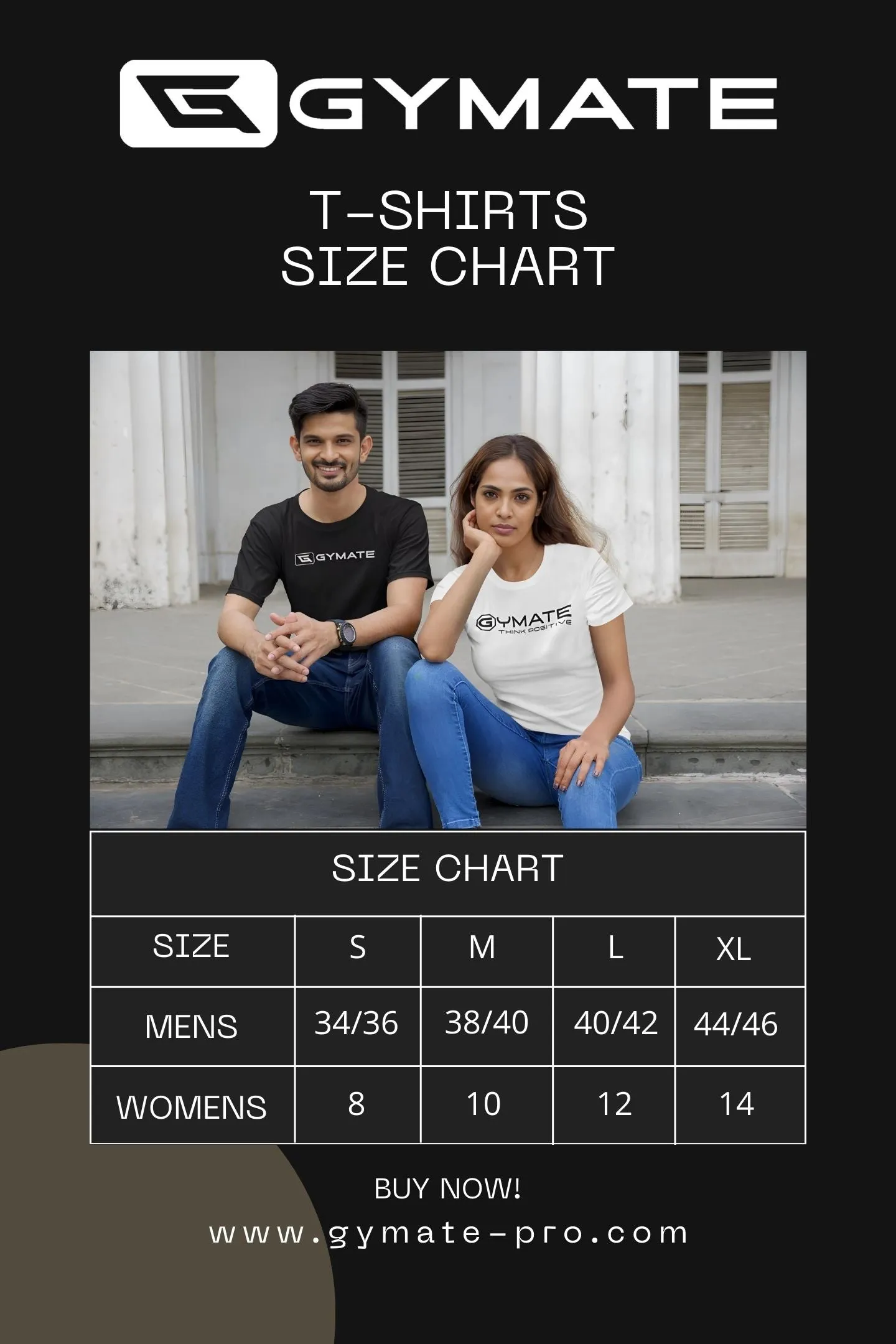 Mens T shirt Gymate chest Logo [colours]