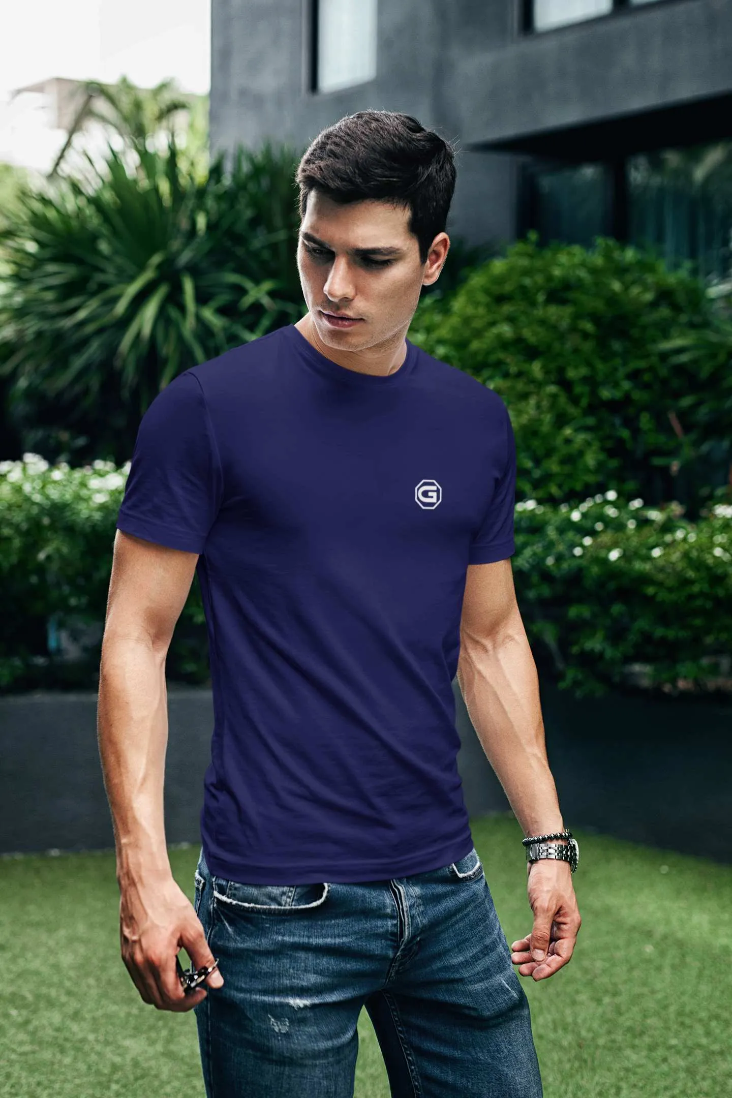 Mens T shirt Gymate chest Logo [colours]