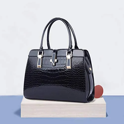 Nicole&Doris Ladies Handbags Fashion Zipper top Handle Bag Leather Shoulder Messenger Bag for Women
