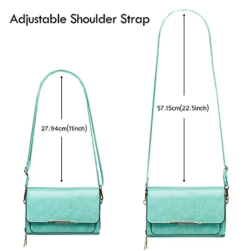Roulens Small Crossbody Phone Bag for Women,PU Leather Mobile Phone Bags Card Holder Purse and Handbags,Shoulder Bag with Adjustable Strap