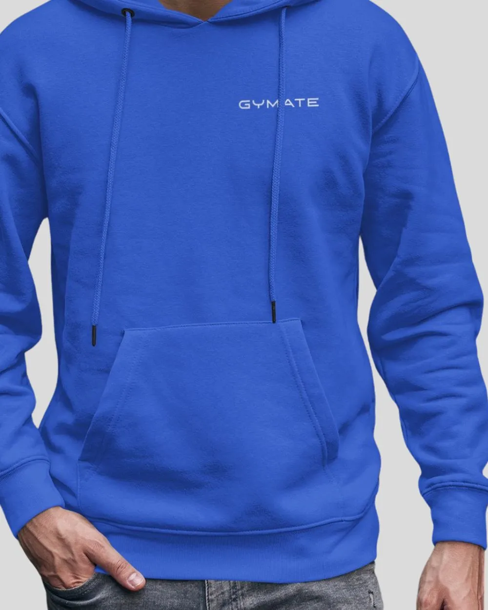 Royal Blue Hoodie Mens ??Gymate Original Small Logo [chest]