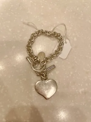 Silver Heart Detailed Bracelet