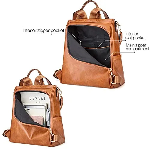 Women Backpack Purse Fashion Leather Large Travel Designer Ladies Shoulder Bags