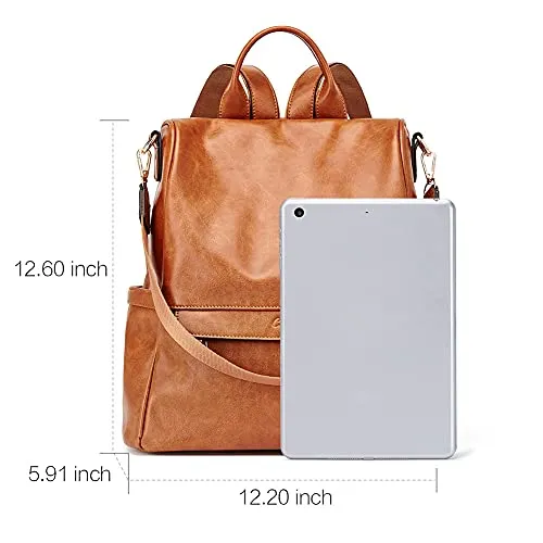Women Backpack Purse Fashion Leather Large Travel Designer Ladies Shoulder Bags