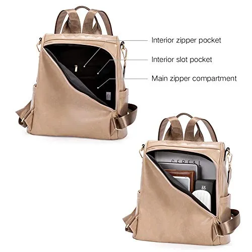 Women Backpack Purse Fashion Leather Large Travel Designer Ladies Shoulder Bags