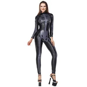 Women's Erotic &  Halloween Patent Leather Costumes Long Sleeve