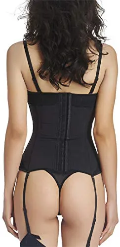 Women's Gothic Punk Corset Set Sexy Lace Costume Faux Leather Bustier Lingerie