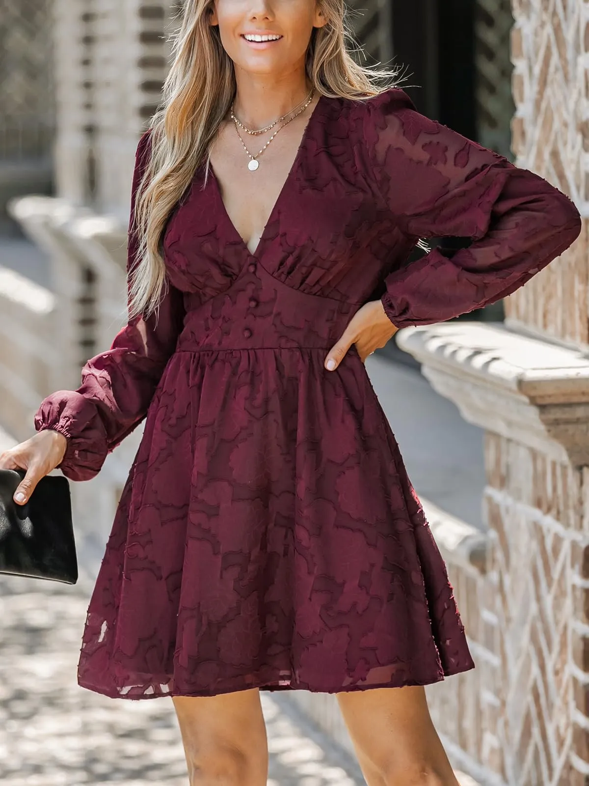 Women's Lace Mini Dress Long Sleeve Floral Print A Line Dress for Party Bodycon Dress Light Blue A XS