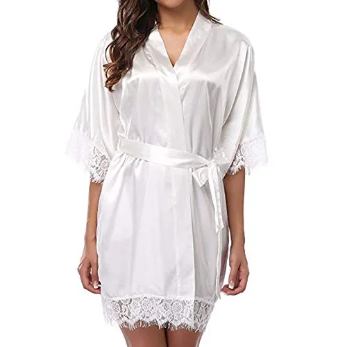 Women's Night Gowns Satin Silk