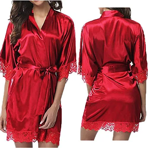 Women's Night Gowns Satin Silk