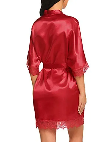 Women's Night Gowns Satin Silk