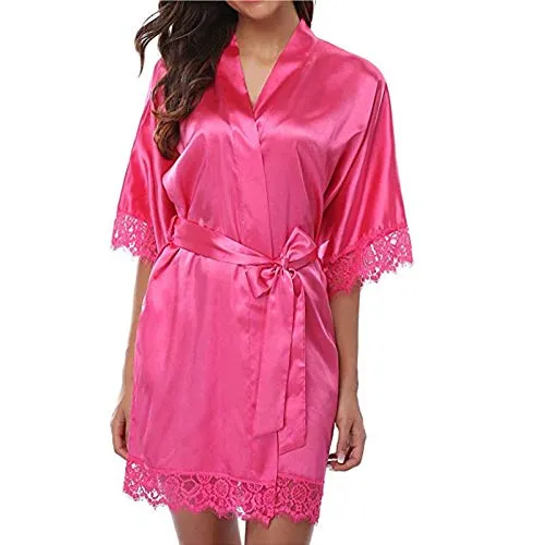 Women's Night Gowns Satin Silk