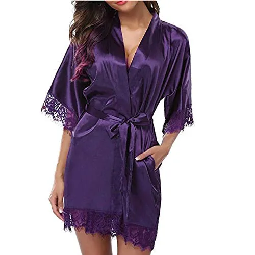 Women's Night Gowns Satin Silk