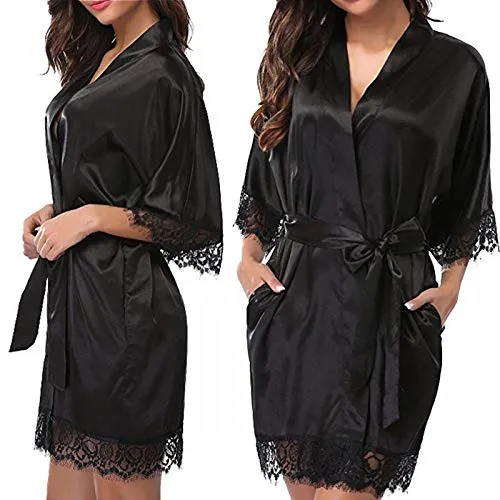 Women's Night Gowns Satin Silk