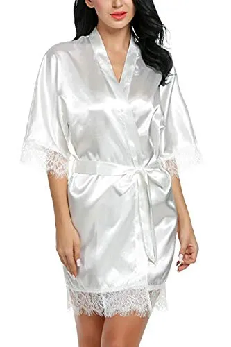Women's Night Gowns Satin Silk