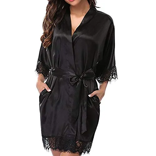 Women's Night Gowns Satin Silk