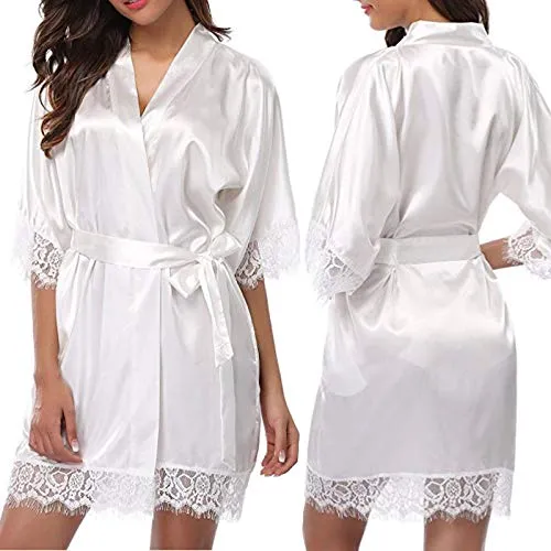 Women's Night Gowns Satin Silk