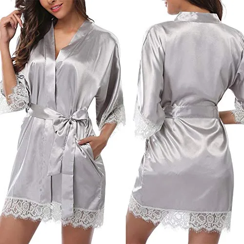 Women's Night Gowns Satin Silk