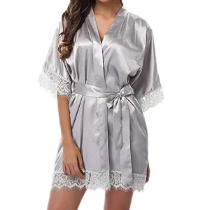 Women's Night Gowns Satin Silk