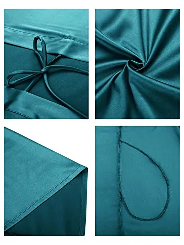 Womens Silk Satin Gown Dress.