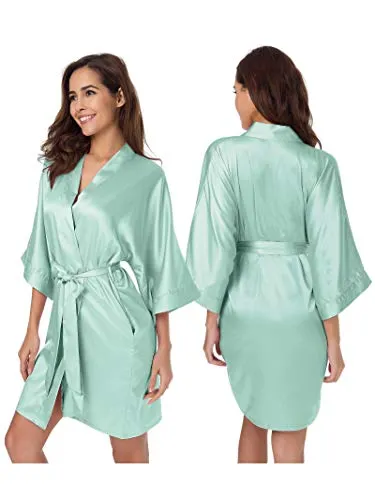 Womens Silk Satin Gown Dress.