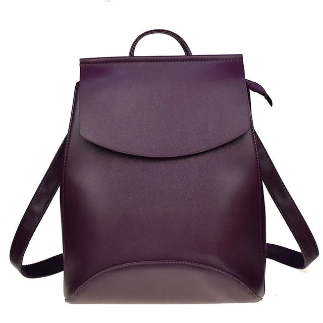Youth Leather Backpacks for Teenage Girls